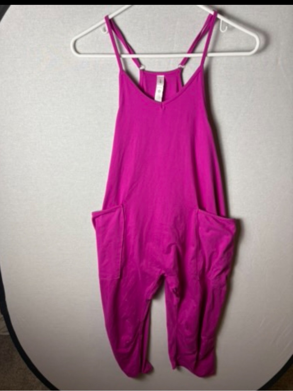 Kids Pink Jumpsuit Spaghetti Strap Pockets Casual Playwear‎ Girls Large 12
